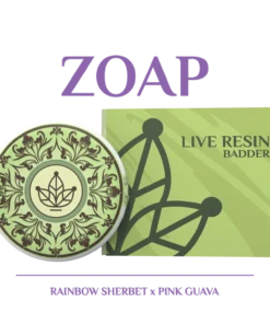 BOTANICAL GARDENS ZOAP – (RAINBOW SHERBET X PINK GUAVA) LIVE RESIN BADDER