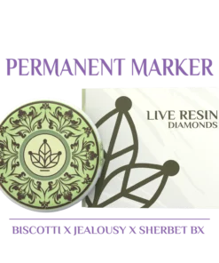 BOTANICAL GARDENS PERMANENT MARKER – (BISCOTTI X JEALOUSY X SHERBET BX)  LIVE RESIN DIAMONDS